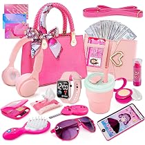 Amazon.com: Little Girl Purse with Pretend Makeup for Toddlers ...