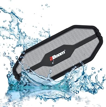 2Boom Tuff Waterproof Rugged Bluetooth Wireless Outdoor Portable Speaker Silver (724500659499)