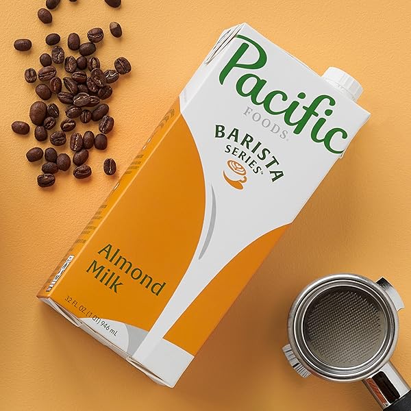 PACIFIC FOODS BARISTA SERIES ORIGINAL ALMOND MILK, PLANT BASED MILK, 32 OZ CARTON