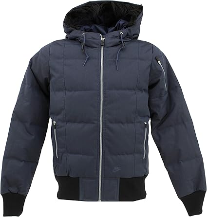 Nike Women's Anorak CPTCAS/SPT-LSR Down Jacket Steel Blue [22685] - Blue - Medium: Amazon.co.uk 
