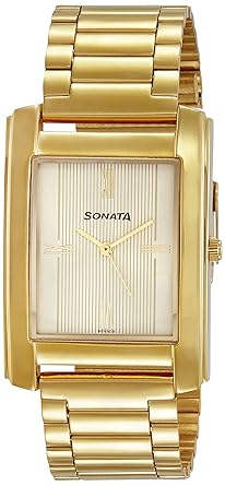 Analog Gold Dial Mens Watch-NK7953YM06