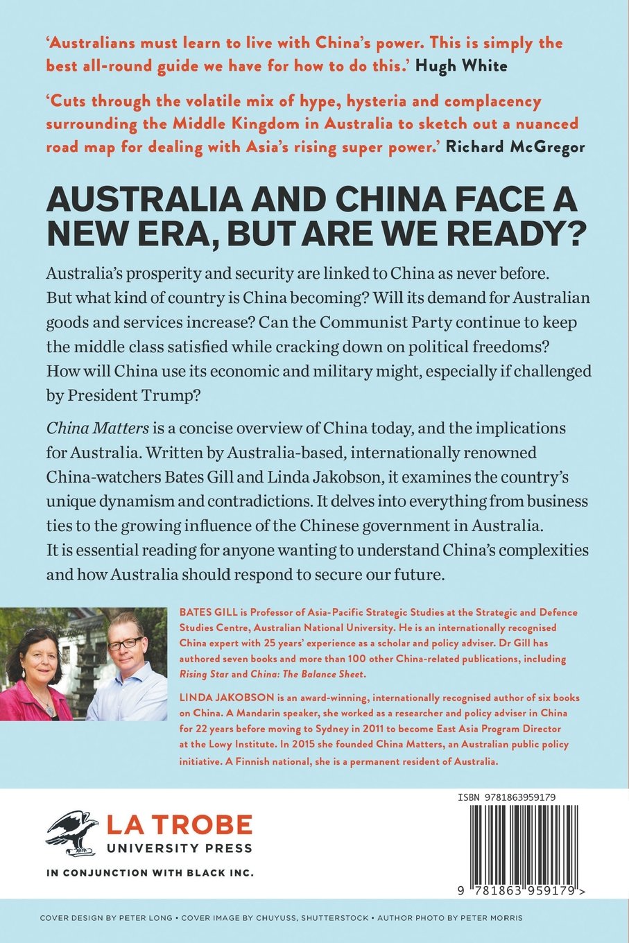 China Matters Getting It Right For Australia Gill Bates Jakobson Linda 9781863959179 Amazon Com Books