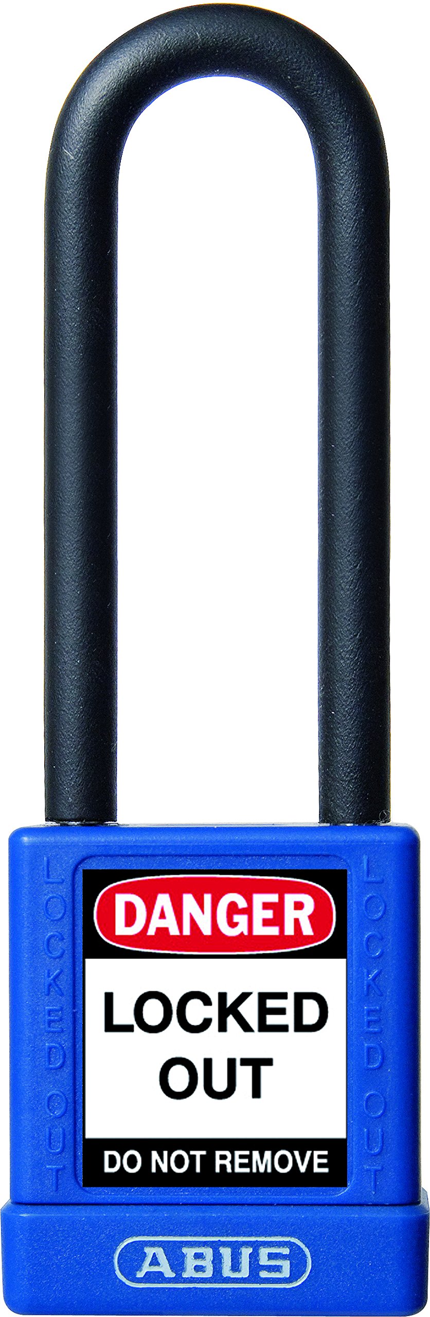 ABUS 59117 75mm Non Conductive Lock Out Tag Out Long Shackle Anodized Aluminium Padlock - Blue