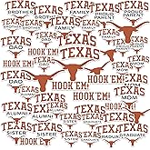 University of Texas Family Pack Vinyl Large Deluxe Stickers Variety Pack - Laptop, Water Bottle, Scrapbooking, Tablet, Skateboard, Indoor/Outdoor
