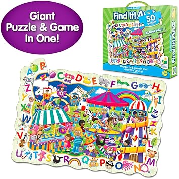 The Learning Journey Puzzle Doubles Find It Abc 50 Piece Puzzle Toys Gifts For Boys Girls Ages 3 And Up