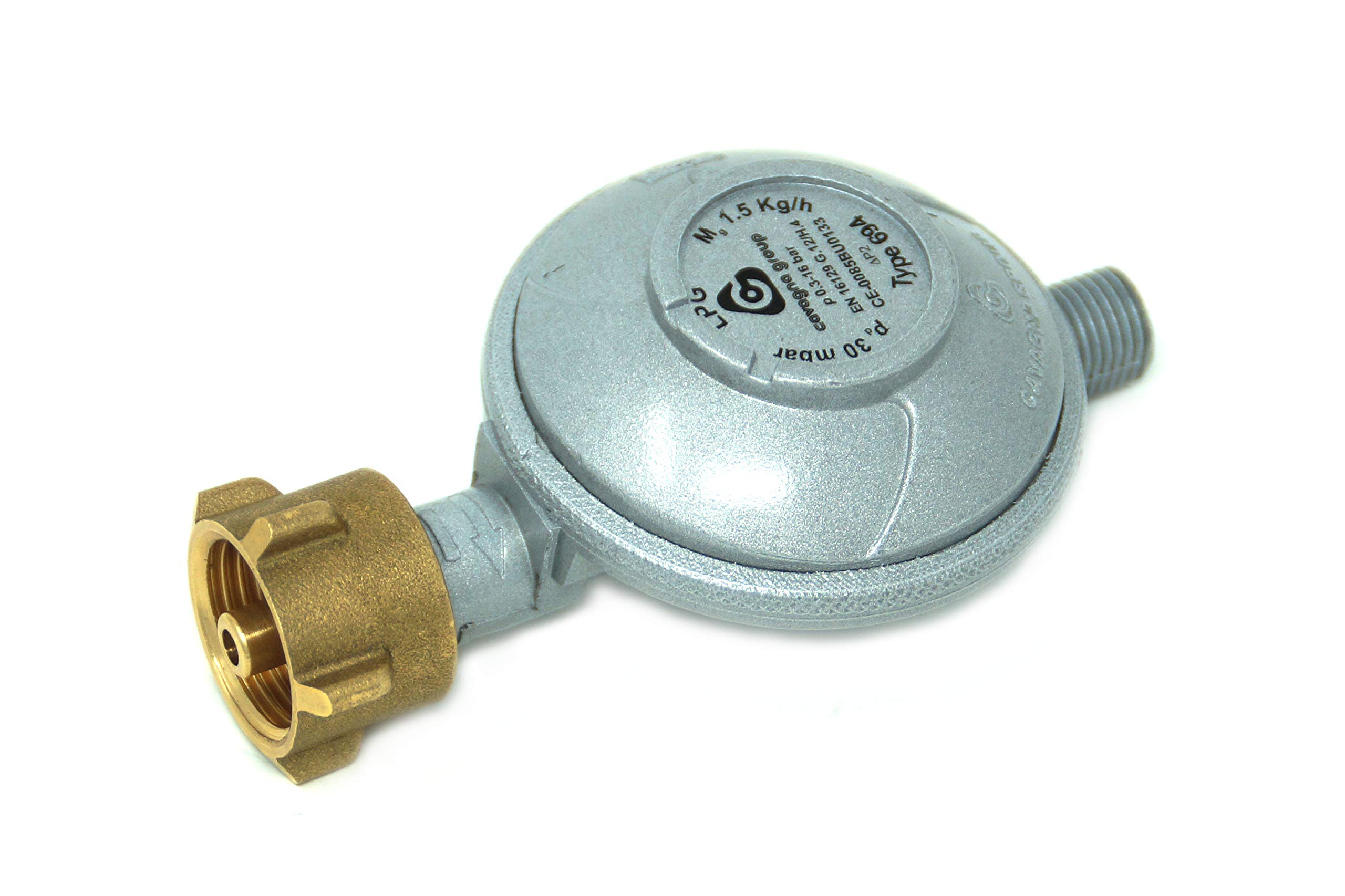 Cavagna Low Pressure Regulator 30 mbar 1.5 kg/h - KLF Gas Pressure Regulator for Gas Grill, Heater, Patio Heater, Cooker