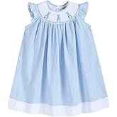 Lil cactus Baby and Girls Smocked Easter Bunny Bishop Dress