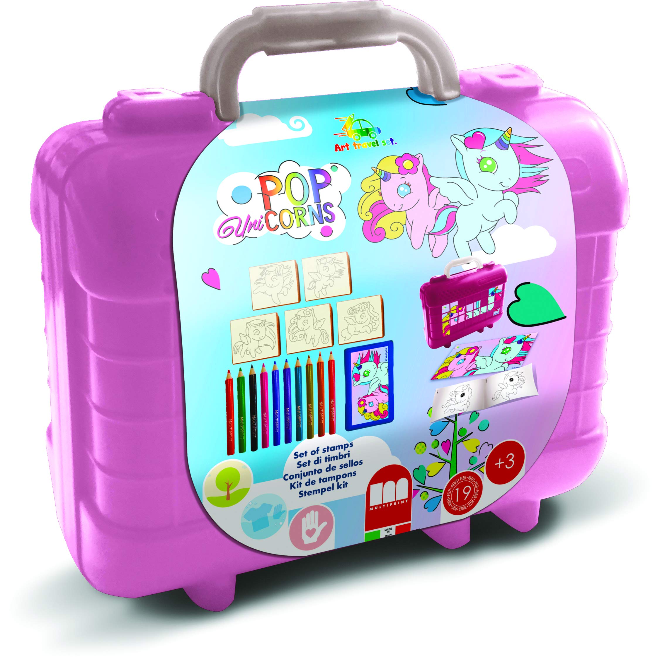 Multiprint 1625 Unicorn Travel Set, Multi-Colour