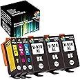 Green Toner Supply 6-Pack Compatible for HP 920XL Ink Cartridge 920 (3xB+CYM) 920XL 920 Ink Cartridge Work in HP OFFICEJET 6000 6500A 6500 7500 Printers