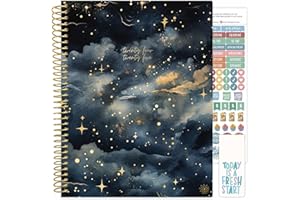 bloom daily planners 2024-2025 (8.5" x 11") Academic Year Day Planner (July 2024 - July 2025) - Weekly/Monthly Dated Agenda Organizer with Tabs - Midnight Sky