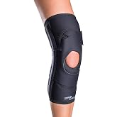 DonJoy Lateral J Patella Knee Support Brace with Hinge: Drytex, Left Leg, Medium