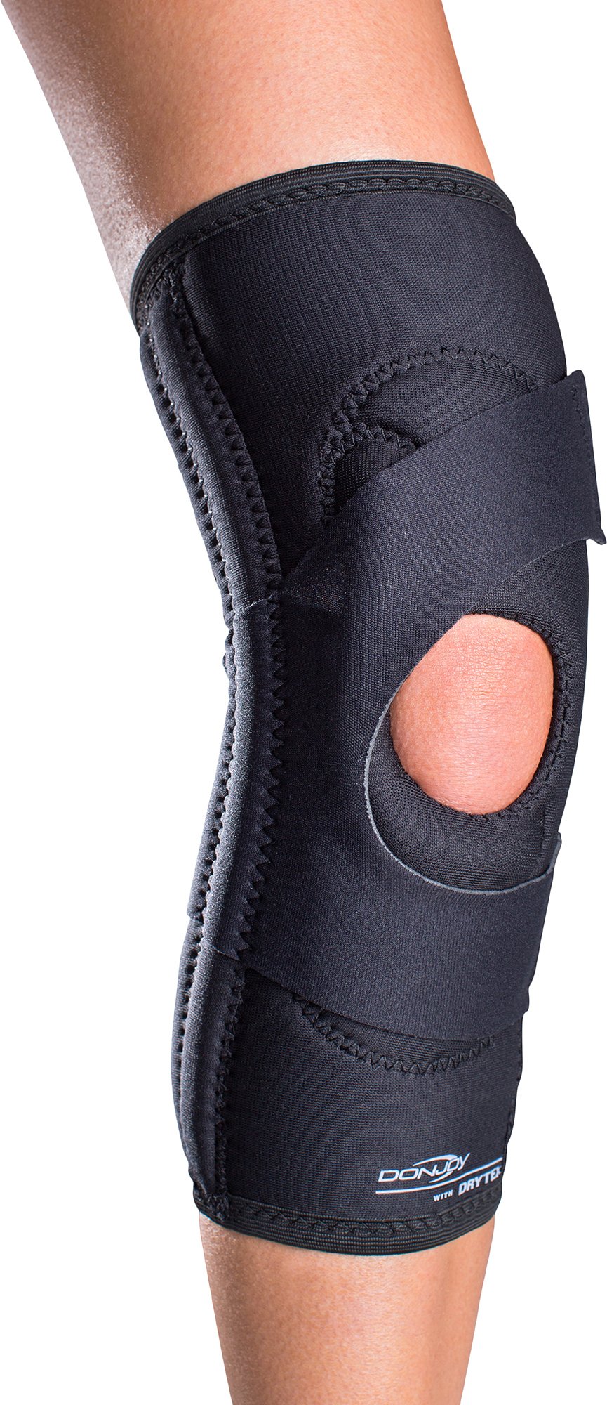 Photo 1 of DonJoy Lateral J Patella Knee Support Brace with Hinge: Drytex, Left Leg, Medium