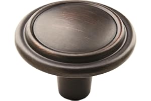 Amerock | Cabinet Knob | Oil Rubbed Bronze | 1-1/4 inch (32 mm) Diameter | Everyday Heritage | 1 Pack | Drawer Knob | Cabinet Hardware