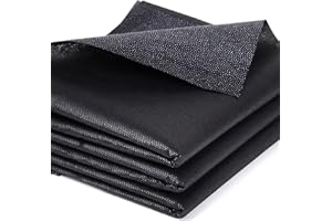 Meneng Midweight Iron-On Fusible Interfacing: 40"x5Yards Black Medium Weight Onesided Soft Nonwoven Interlining Fabric for Sewing