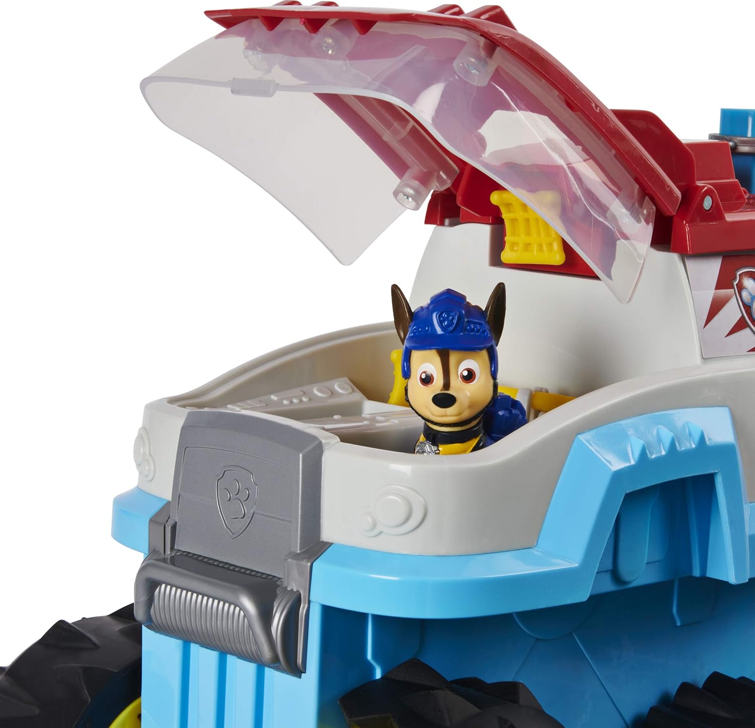Paw Patrol, Dino Rescue Dino Patroller Motorized Team Vehicle with Exclusive Chase and T. Rex Figures: Toys & Games