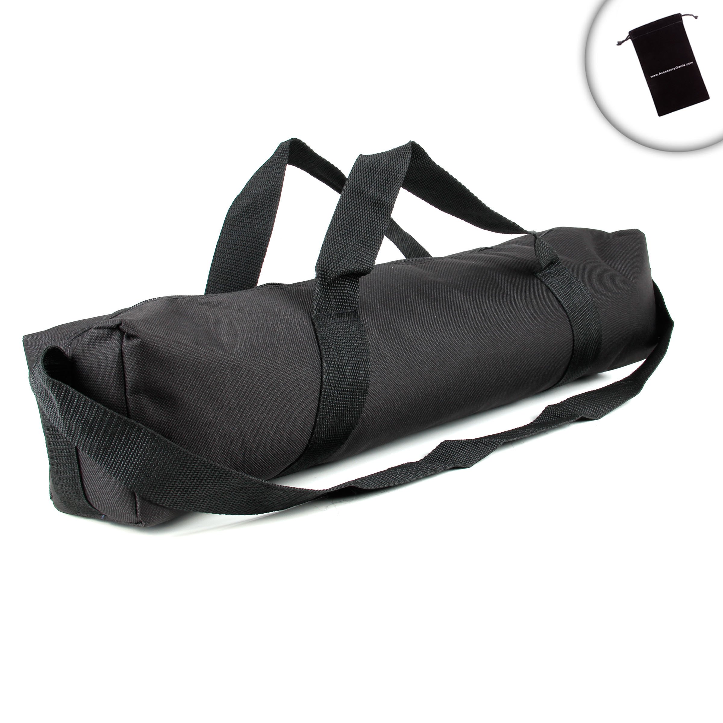 TriCASE 35-inch Tripod Carrying Bag with Durable Exterior & Accessory Storage - Works for Dolica, Vista, Manfrotto, Sunpak, Opteka, Sony and Many More 35" Folded TripodsIncludes Accessory Bag