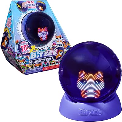 Boule Hamster - Mon Animal Interactif - Animal Digital Qui Réagit Au Toucher Et Aux Mouvements - Ecran Tactile avec 20 Animaux Interactifs - Sons Réactions Jeux - Jeu pour Enfant 5 et +