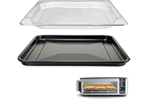 BRIKINTE Replacement Baking Pan Air Fryer Basket only for Ninja Foodi SP101 Air Fryer Oven, Stainless Steel Mesh Basket and Non-stick Baking Tray for Ninja Digital Air Fry Countertop Oven