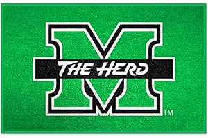FANMATS 3908 NCAA - Marshall Thundering Herd Starter Mat Accent Rug - 19in. x 30in. | Sports Fan Home Decor Rug and Tailgating Mat - Bison M Marshall Primary Logo