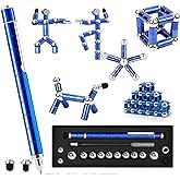 Fidget Pen, Decompression Magnetic Pen, Multifunctional Deformable Writing Pens, Sensory Gadget for Kill Time, Cool Fidget Toy for Stress and Anxiety Relief, Best Novelty Gifts for Teens and Adults