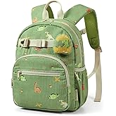 mommore Toddler Backpack for Boys 2-4, Corduroy Kids Backpack, 13" H Preschool Kindergarten Daycare School Bag Dinosaur Bookbag