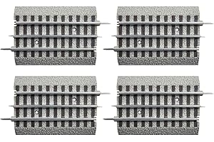 Lionel FasTrack 4.5 Inch Straight O Gauge Model Train 4 Piece Track Pack