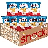 Ruffles Potato Chips, Cheddar Sour Cream, 1oz (40 Count)