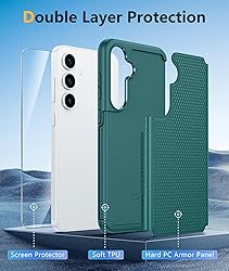 FNTCASE for Samsung Galaxy S24-FE Case: Dual Layer