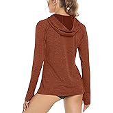 MAGCOMSEN Women's Sun Protection Hoodie Shirts UPF 50+ Long Sleeve Top Quick Dry Lightweight for Hiking Athletic