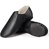 Dynadans PU Leather Jazz Shoe Slip On Dance Shoes with Arch Insert for Girls and Boys (Toddler/Little Kid/Big Kid)