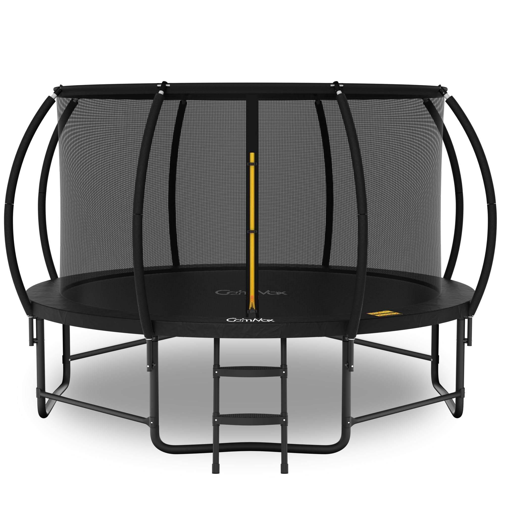 14FT 12FT 10FT 16FT Trampoline with Safety Enclosure, Anti-Rust Coating – ASTM Certified, Heavy-Duty Outdoor Trampoline with Ladder – for Kids & Adults