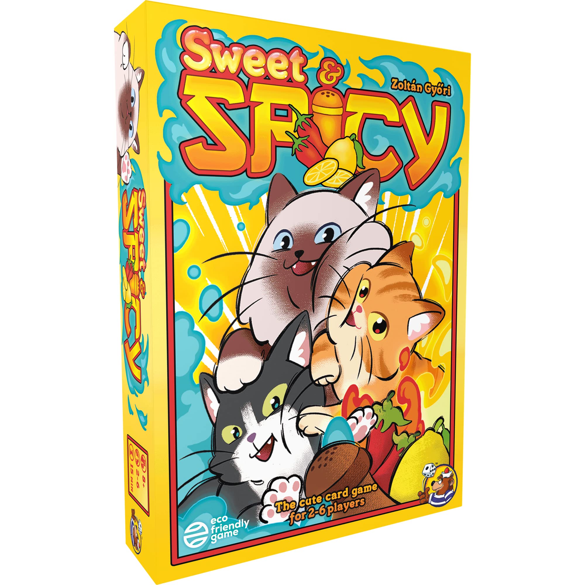 HeidelBÄR Games Sweet and Spicy | Card Game | The New and Even More Accessible Version of Spicy | A Bluff Card Game | 2 to 6 Players, Age 8+, 15 Minutes