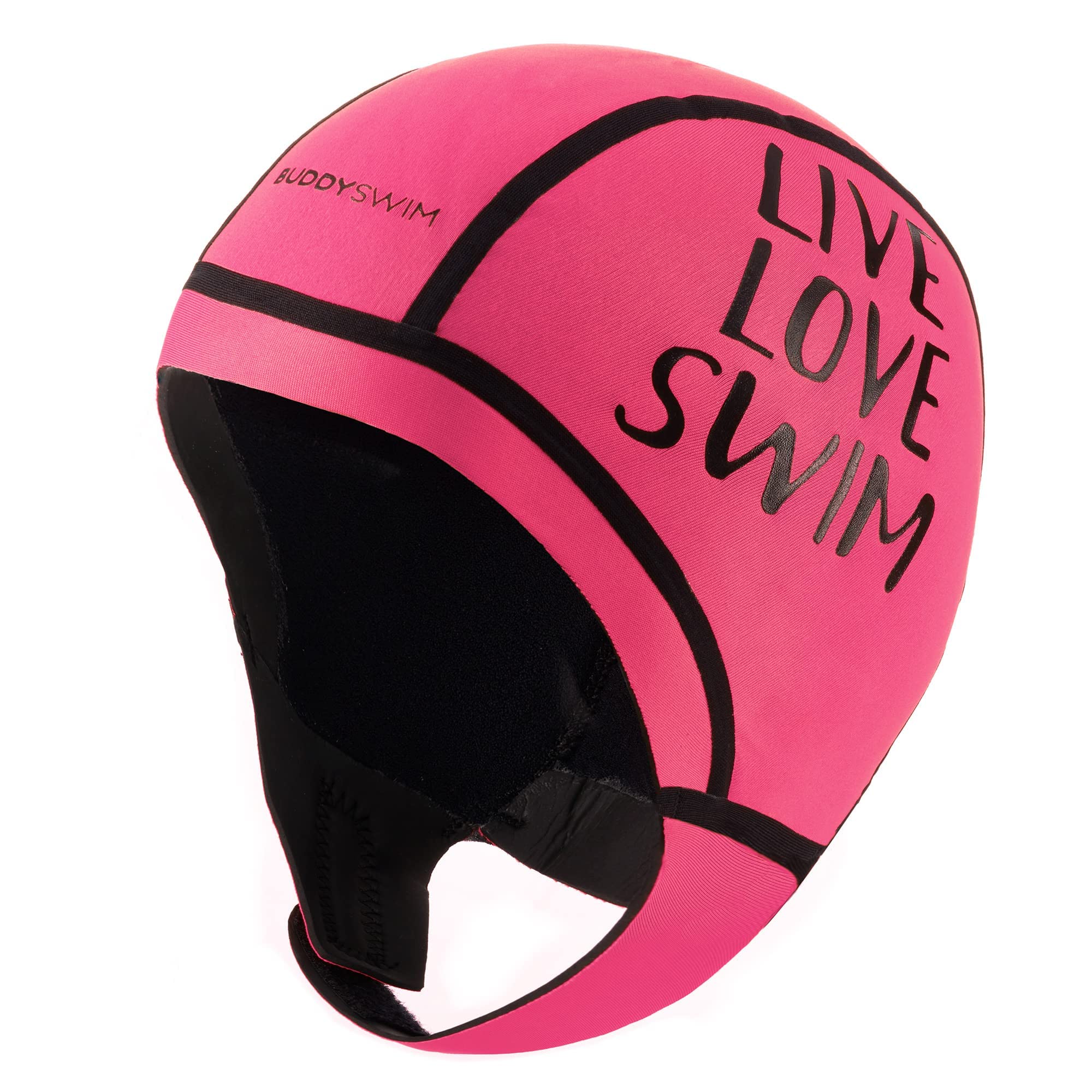 BUDDYSWIM Neoprene Swimming Cap 2.5 mm Swimming in Open Water. Swim Cap Neoprene Insulation Cold, Easy Closure, Diving, Scuba Diving, Surfing and Work in the Water — image 1