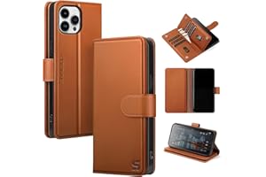 Shieldtop Compatible with iPhone 14 Pro Max Wallet Case with Card Holder,Women Men RFID Blocking PU Leather Flip TPU Protective Cover Credit Card Slots,Phone Case for Apple 14 Pro Max,Light Brown