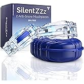 SilentZzz – USA-Designed & FDA-Cleared All EVA Anti Snoring Mouthguards (1+1 Backup) – Adjustable Anti Snore Mouthpieces with Patented Design for a Silent Night`s Sleep, Large Size