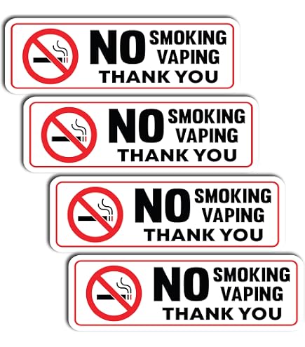 Viking Schilder „No Smoking“ Aufkleber – Silbernes Vinyl, 300x200 Mm, Selbstklebend, EN 7010