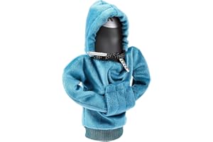 ZHSMS Gear Shift Hoodie, Universal Car Gear Shift Knob Cover, Funny Sweater Shifter Hoodie, 4.7 Inch Gear Stick Hoodie Protector Decoration(Blue)