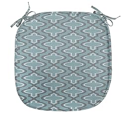 Ambesonne Turquoise Chair Seating Cushion Set of
