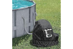 Sobana Sand Filter Pump Cover,600D Waterproof Oxford Fabric Sand Filter Pump Cover,Suitable for Most 8-16 Inch Sand Filter Pump on Market (Plush Lining)