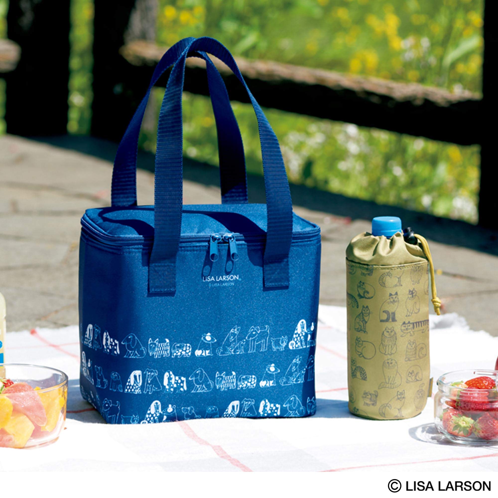 大人のおしゃれ手帖7月号 雑誌付録 リサ・ラーソンの保冷バッグとペットボトルホルダーのセット