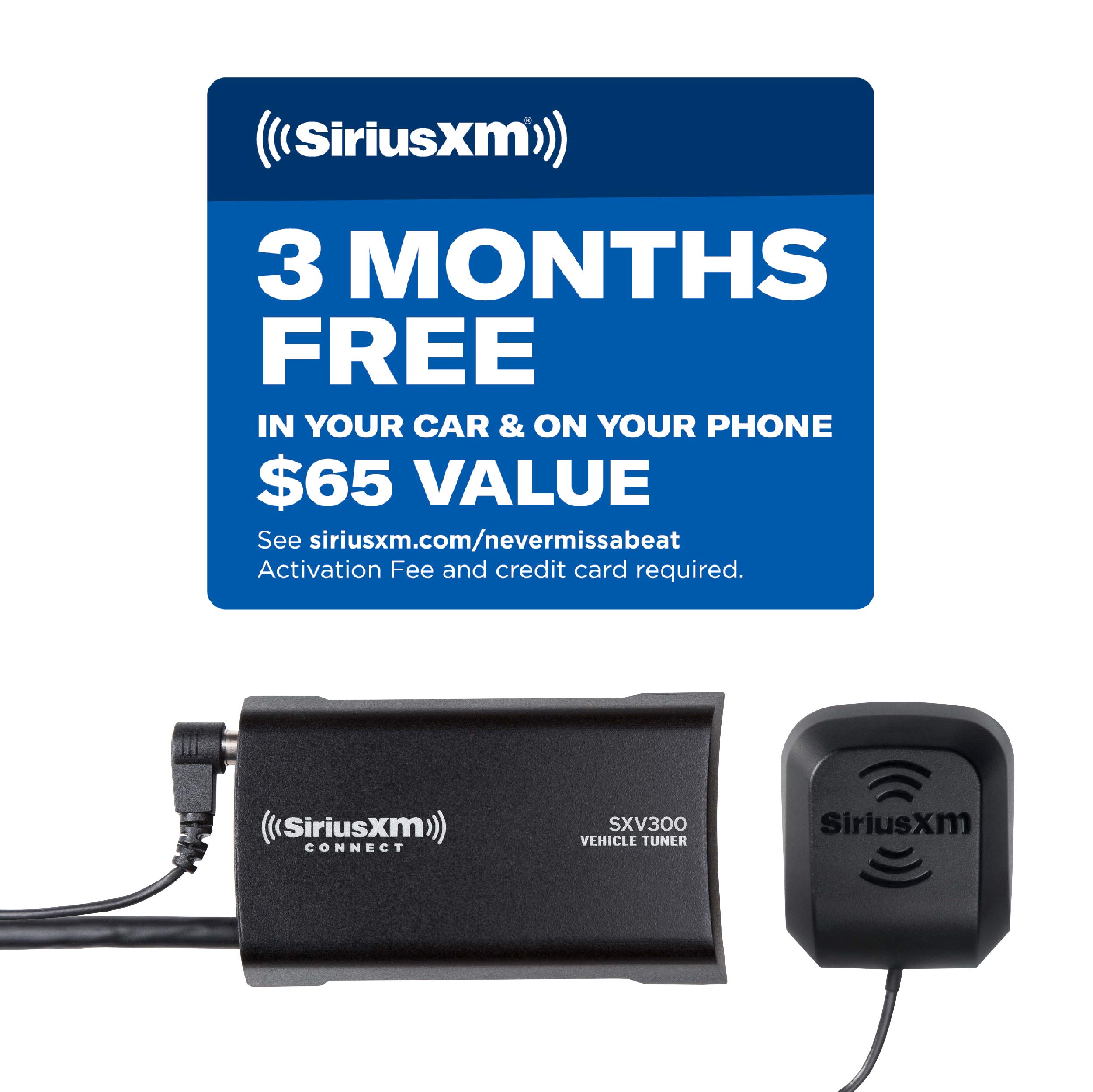 SiriusXM SXV300v1 Connect Vehicle Tuner Kit for Satellite Radio with