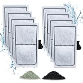 Zuqqony 8 Pack Filter Cartridges for Filter, Replacement Filter Cartridges for Top Fin EF-S Element and BF5 BETTAFLO
