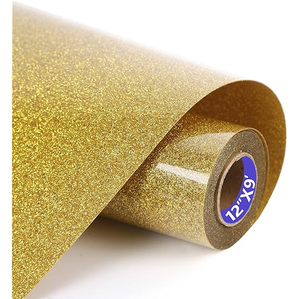 Old Gold Glitter HTV, Antique Gold Vinyl, Gold Htv Heat Transfer Vinyl