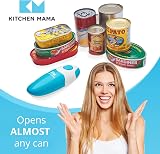 Kitchen Mama Auto Electric Can Opener Sky Blue, Battery Operated, Hands Free view 4