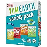 YumEarth Organic Variety Box - Jelly Beans, Giggles, Chewys, Sour Littles - Allergy Friendly (Top 9 Free), No Artificial Dyes