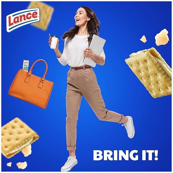 LANCE SANDWICH CRACKERS, CAPTAIN’S WAFERS WHITE CHEDDAR, 10 INDIVIDUAL PACKS, 6 SANDWICHES EACH