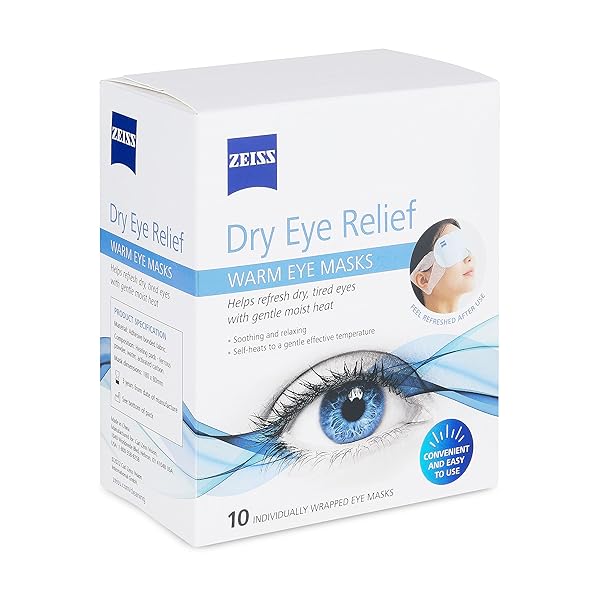 ZEISS WARM EYE MASKS, 10 COUNT FOR DRY EYE RELIEF