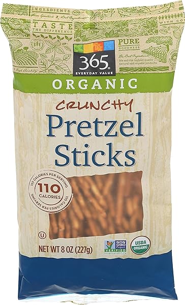 365 EVERYDAY VALUE, ORGANIC CRUNCHY PRETZEL STICKS, 8 OUNCE