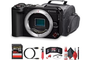 Canon EOS R50 V Mirrorless Camera (6895C002) | 24.2MP APS-C Sensor | 4K60p Video | Dual Pixel AF II | Lightweight for Vloggin