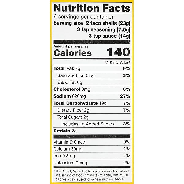 GARDEN OF EATIN’, YELLOW CORN TACO SHELLS, DINNER KIT, 12 TACO SHELLS, 9.4 OZ